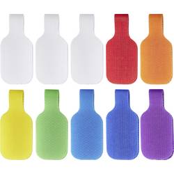 SpeaKa Professional SP-13756884 Označovač kabelů Potisknutelná plocha: 20 x 38 mm bílá, červená, oranžová, žlutá, zelená, nebeská modř, modrá, fialová 10 ks