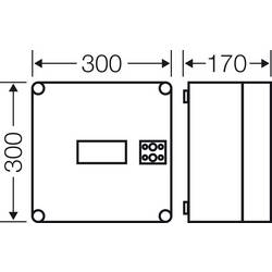 Hensel 2000026 Mi 1281 malý rozváděč na omítku Počet modulů (šířka) = 6 Počet řádků = 1 Obsah 1 ks