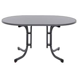 Siena Garden Paco N47122 zahradní stůl ocel, Melamin antracit (matný), břidlicová, antická