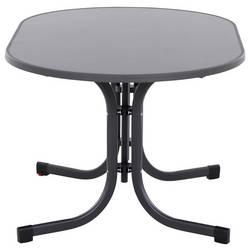 Siena Garden Paco N47122 zahradní stůl ocel, Melamin antracit (matný), břidlicová, antická