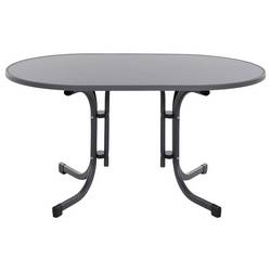 Siena Garden Paco N47122 zahradní stůl ocel, Melamin antracit (matný), břidlicová, antická