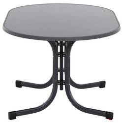 Siena Garden Paco N47122 zahradní stůl ocel, Melamin antracit (matný), břidlicová, antická