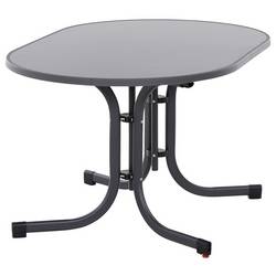 Siena Garden Paco N47122 zahradní stůl ocel, Melamin antracit (matný), břidlicová, antická