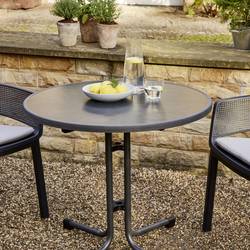 Siena Garden N47121 zahradní stůl ocel, Melamin antracit (matný), břidlicová, antická