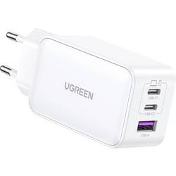 UGREEN Nexode nabíjecí adaptér, USB-C® zásuvka, USB-C® zásuvka, USB-A zásuvka, 140 W, Dodávka energie, bílá
