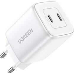 UGREEN Nexode nabíjecí adaptér, USB-C® zásuvka, USB-C® zásuvka, 45 W, bílá