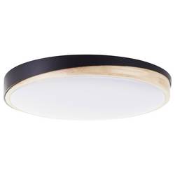 Brilliant G80846/76 Baarlo LED stropní svítidlo LED pevně vestavěné LED 36 W černá (matná), dřevo