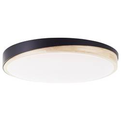 Brilliant G80846/76 Baarlo LED stropní svítidlo LED pevně vestavěné LED 36 W černá (matná), dřevo