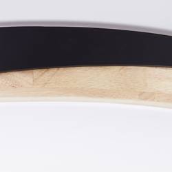 Brilliant G80846/76 Baarlo LED stropní svítidlo LED pevně vestavěné LED 36 W černá (matná), dřevo