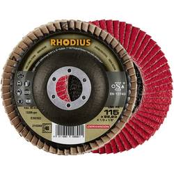 Rhodius 210249 LSK FK vějířovitý brusný kotouč Průměr 115 mm Ø otvoru 22.23 mm Zrnitost 40 nerezová ocel 1 ks