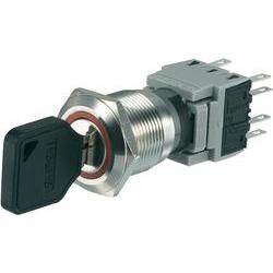 TRU COMPONENTS  704438  LAS1-BGQ-22Y/32  klíčový spínač  250 V/AC  5 A  2x zap/vyp/(zap)  2 x 90 °  IP40  1 ks