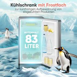 Bomann KS 7257 chladnička Energetická třída (EEK2021): E (A - G) 83 l stojící spotřebič grafit