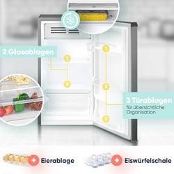 Bomann KS 7257 chladnička Energetická třída (EEK2021): E (A - G) 83 l stojící spotřebič grafit