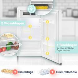 Bomann KS 7257 chladnička Energetická třída (EEK2021): E (A - G) 83 l stojící spotřebič bílá