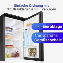Bomann VS 7255 chladnička Energetická třída (EEK2021): E (A - G) 87 l stojící spotřebič černá