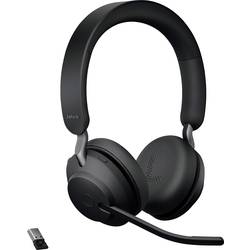 Jabra Evolve2 65 UC Headset otevřená (On Ear) Bluetooth® stereo černá regulace hlasitosti, Indikátor nabití, Vypnutí zvuku mikrofonu telefon