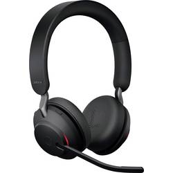 Jabra Evolve2 65 UC Headset otevřená (On Ear) Bluetooth® stereo černá regulace hlasitosti, Indikátor nabití, Vypnutí zvuku mikrofonu telefon