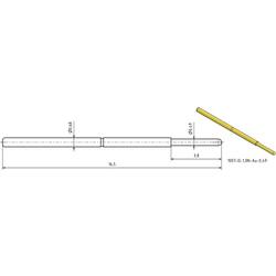 PTR Hartmann 1007-D-0.7N-AU-0.5 přesný testovací hrot