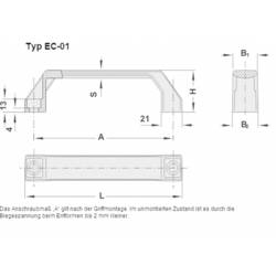 Rohde EC-01.120.84 rukojeť pro válcové šrouby černá 1 ks