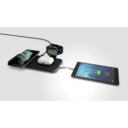 ZENS bezdrátová indukční nabíječka Aluminium Series 4 in 1 Wireless Charger + Watch, ZEDC14B, černá