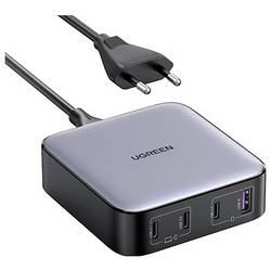 UGREEN Nexode síťový adaptér / napájení, Zásuvka USB 3.0 A, USB-C® zásuvka, USB-C® zásuvka, USB-C® zásuvka, 100 W, šedá