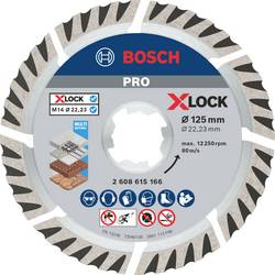 Bosch Accessories 2608615166 X-LOCK Diamanttrennscheibe Sta 125x22,23x1,6x10mm Universal diamantový řezný kotouč Průměr 125 mm 1 ks