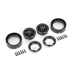 Traxxas TRX-9781 Slepené ráfky 1.0 s beadlock, černé