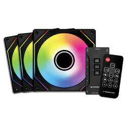 Xigmatek Infinity G20A PC větrák s krytem černá (š x v x h) 120 x 25 x 120 mm včetně LED osvětlení