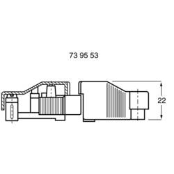Adels-Contact 11780, 160 BU/3 DSS, kabelová svorka, -2.5 mm², kontakty 3, černá, 1 ks