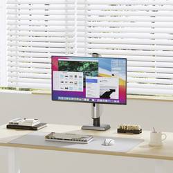 SpeaKa Professional SP-MM-1040 držák na stůl pro monitor 1 Displej: (s) 43,2 cm (17) - 124,5 cm (49) černá, Silver otočný, naklápěcí, otočný, nastavitelná výška