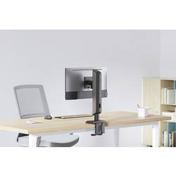 SpeaKa Professional SP-MM-1040 držák na stůl pro monitor 1 Displej: (s) 43,2 cm (17) - 124,5 cm (49) černá, Silver otočný, naklápěcí, otočný, nastavitelná výška