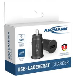 Ansmann InCar Charger CC105 USB nabíječka, 1x USB A , 5 W, černá