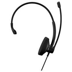 EPOS IMPACT 100 MS Headset otevřená (On Ear) kabelová mono černá Potlačení hluku headset, Vypnutí zvuku mikrofonu, regulace hlasitosti, Tlačítko Microsoft
