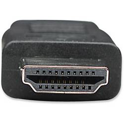 Manhattan HDMI / DVI kabelový adaptér Zástrčka HDMI-A, DVI-D 24+1pol. Zástrčka 1.00 m černá 322782 HDMI kabel