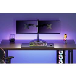 Neomounts FPMA-D550DDBLACK držák na stůl pro monitor 2 Displej: (s) 25,4 cm (10) - 81,3 cm (32) černá nakláněcí, otočný, naklápěcí, stojan, nastavitelná výška