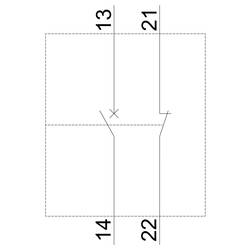 Siemens 3RV2901-1E blok pomocných spínačů 1 ks (š x v x h) 45 x 12 x 17 mm Piece