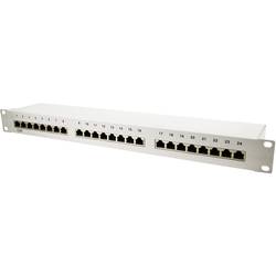 LogiLink NP0041 12 portů síťový patch panel 254 mm (10) CAT 6 1 U pistolová šedá osazený