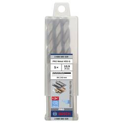 Bosch Accessories 2608585529 HSS kovový spirálový vrták 10.9 mm Celková délka 142 mm broušený DIN 338 válcová stopka 5 ks