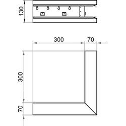 OBO Bettermann 6277210 montážní příslušenství (š x v) 130 mm x 70 mm 1 ks