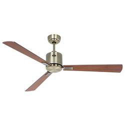 CasaFan ECO NEO III 132 MA-NB/KI WiFi Flügel Nussbaum/Kirsche stropní ventilátor 27 W (Ø x v) 132 cm x 360 mm starožitná mosaz s dálkovým ovládáním, s