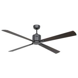 CasaFan ECO NEO III 152 BG-NB/KI Flügel WiFi Nussbaum/Kirsche stropní ventilátor 27 W (Ø x v) 152 cm x 360 mm čedičově šedá s dálkovým ovládáním, s časovačem,