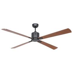 CasaFan ECO NEO III 152 BG-NB/KI Flügel WiFi Nussbaum/Kirsche stropní ventilátor 27 W (Ø x v) 152 cm x 360 mm čedičově šedá s dálkovým ovládáním, s časovačem,