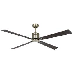 CasaFan ECO NEO III 152 MA-NB/KI WiFi Flügel Nussbaum/Kirsche stropní ventilátor 27 W (Ø x v) 152 cm x 360 mm starožitná mosaz s dálkovým ovládáním, s