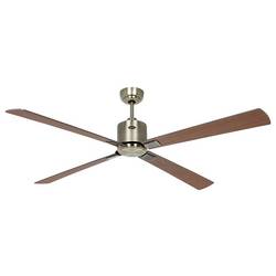 CasaFan ECO NEO III 152 MA-NB/KI WiFi Flügel Nussbaum/Kirsche stropní ventilátor 27 W (Ø x v) 152 cm x 360 mm starožitná mosaz s dálkovým ovládáním, s