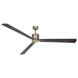 CasaFan ECO NEO III 180-4 MA-NB/KI WiFi Flügel Nussbaum/Kirsche stropní ventilátor 28 W (Ø x v) 180 cm x 360 mm starožitná mosaz s dálkovým ovládáním, s