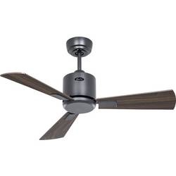 CasaFan ECO NEO III 92 BG-NB/KI WiFi Flügel Nussbaum/Kirsche stropní ventilátor 12 W (Ø x v) 92 cm x 360 mm čedičově šedá s dálkovým ovládáním, s časovačem,