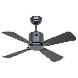 CasaFan ECO NEO III 92 BG-WN/SI WiFi Flügel Wenge/silber stropní ventilátor 12 W (Ø x v) 92 cm x 360 mm čedičově šedá s dálkovým ovládáním, s časovačem, vhodný