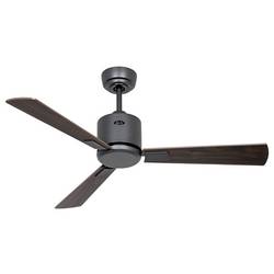 CasaFan ECO NEO III 103 BG-NB/KI WiFi Flügel Nussbaum/Kirsche stropní ventilátor 16 W (Ø x v) 103 cm x 360 mm čedičově šedá s dálkovým ovládáním, s časovačem,