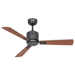 CasaFan ECO NEO III 103 BG-NB/KI WiFi Flügel Nussbaum/Kirsche stropní ventilátor 16 W (Ø x v) 103 cm x 360 mm čedičově šedá s dálkovým ovládáním, s časovačem,