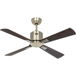 CasaFan ECO NEO III 103 MA-NB/KI WiFi Flügel Nussbaum/Kirsche stropní ventilátor 16 W (Ø x v) 103 cm x 360 mm starožitná mosaz s dálkovým ovládáním, s